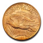 1909-D $20 St Gaudens Gold Double Eagle MS-65 PCGS