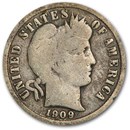 1909-D Barber Dime Good