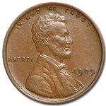 1909 Lincoln Cent AU