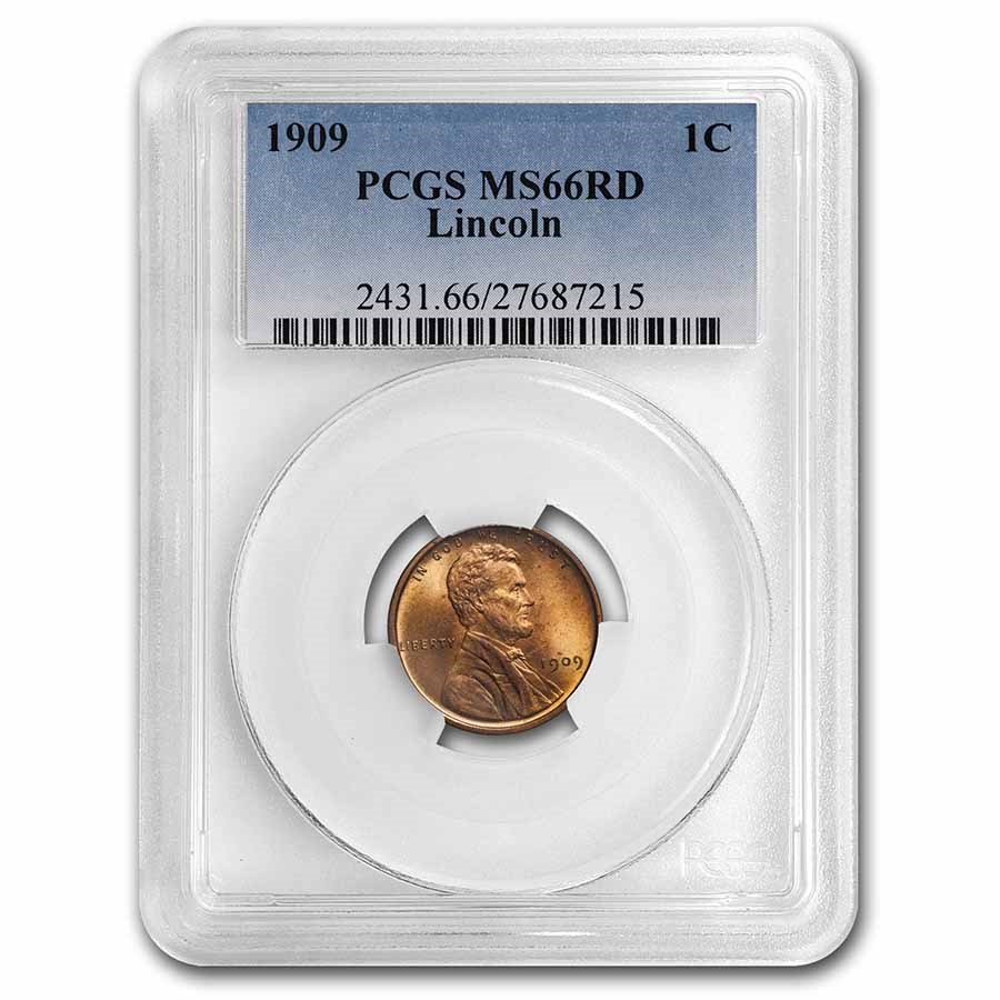 1909 Lincoln Cent MS-66 PCGS (Red)
