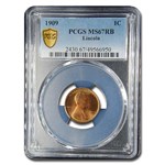 1909 Lincoln Cent MS-67 PCGS (Red/Brown)