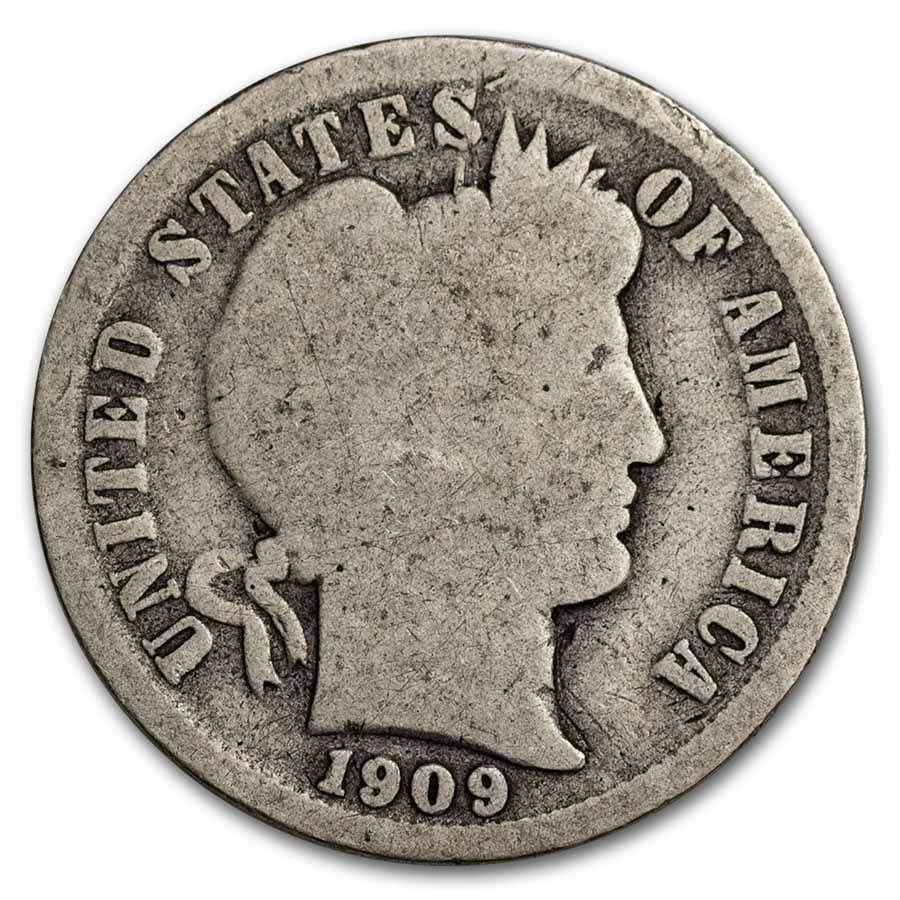 1909-O Barber Dime AG