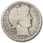 1909-O Barber Quarter AG