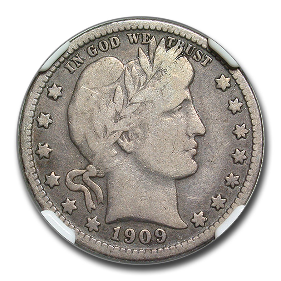 1909-O Barber Quarter Fine-12 NGC