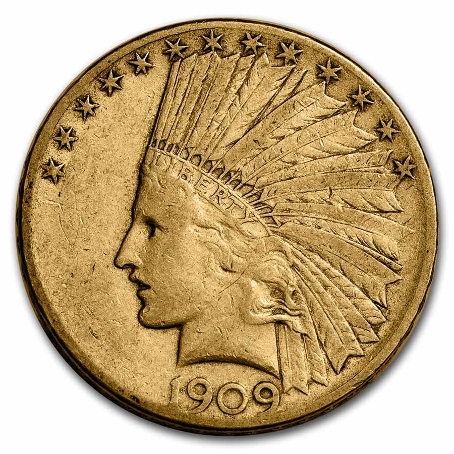 1909-S $10 Indian Gold Eagle XF