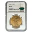 1909-S $20 St Gaudens Gold Double Eagle MS-62 NGC CAC