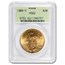 1909-S $20 St Gaudens Gold Double Eagle MS-62 PCGS