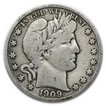 1909-S Barber Half Dollar VF