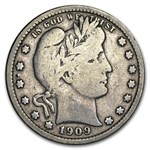 1909-S Barber Quarter Fine