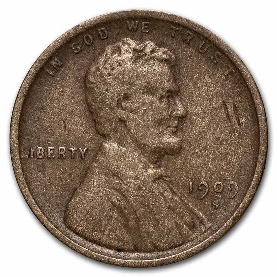 1909-S/Horizontal S Lincoln Cent Fine