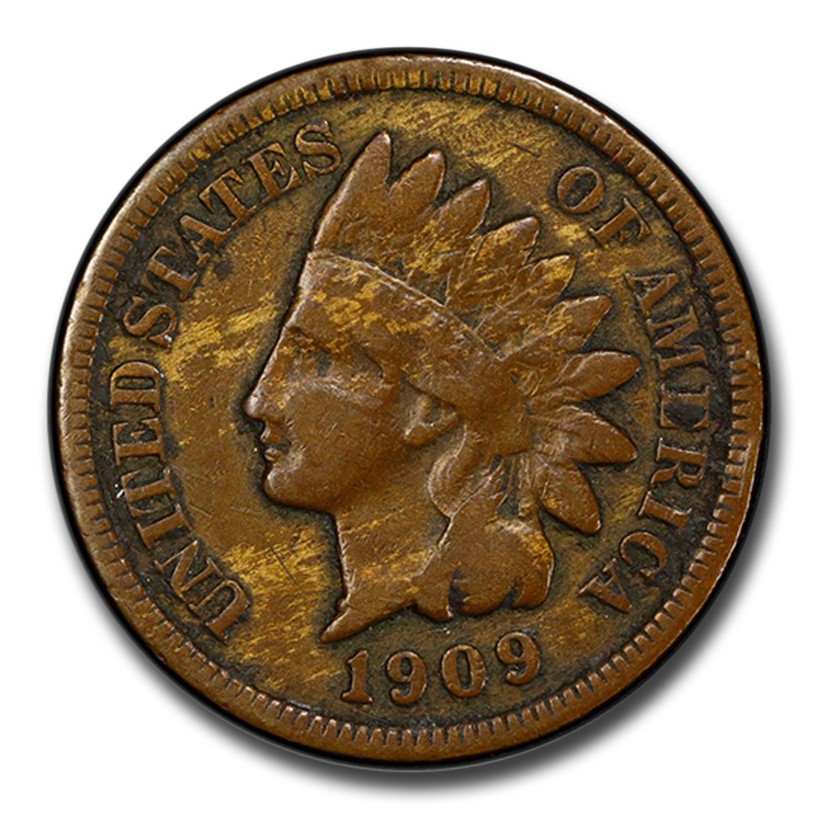 1909-S Indian Head Cent Fine-12 PCGS