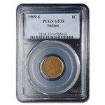 1909-S Indian Head Cent VF-35 PCGS