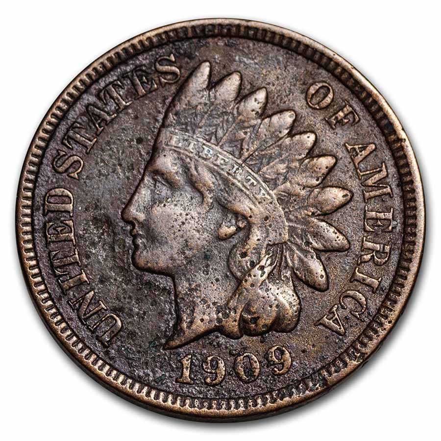 Buy 1909-s Indian Head Cent Vf Details (cleaned) 