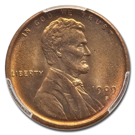 Buy 1909-S Lincoln Cent MS-66+ PCGS (Red) | APMEX