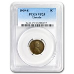 1909-S Lincoln Cent VF-25 PCGS