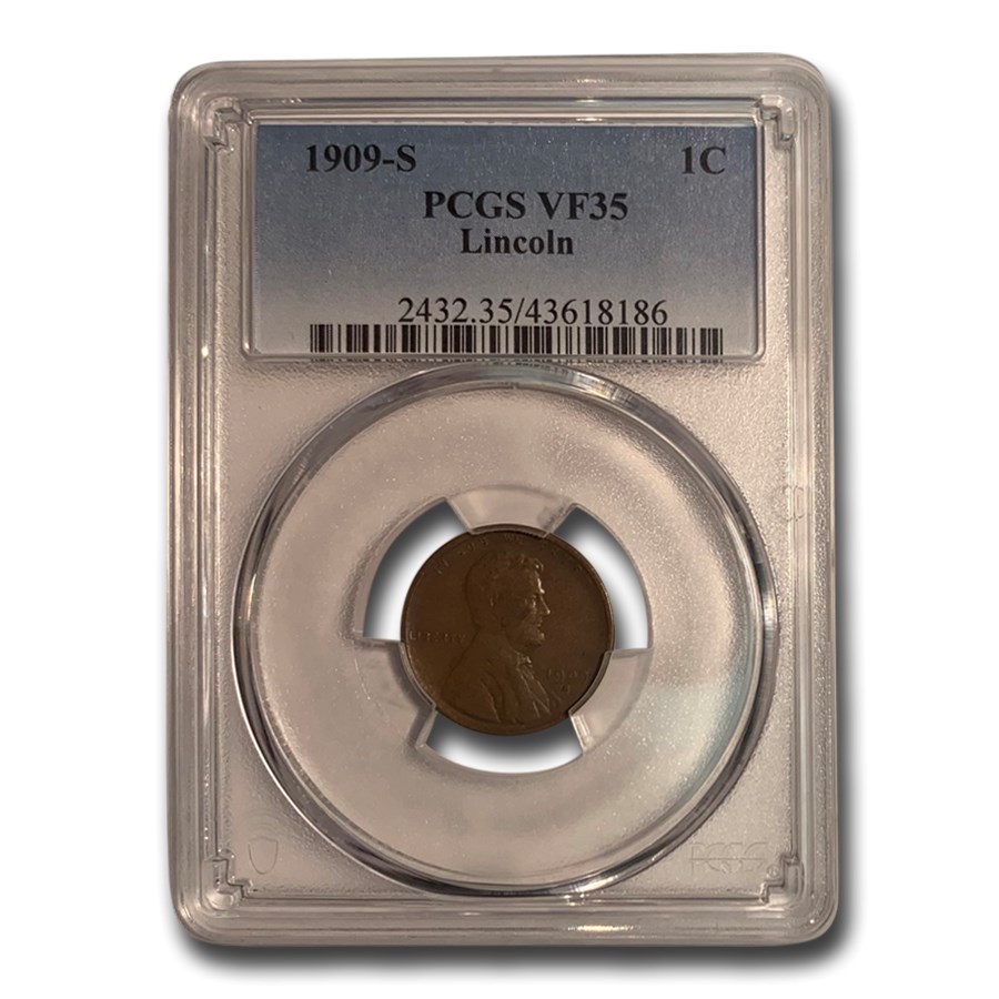 1909-S Lincoln Cent VF-35 PCGS