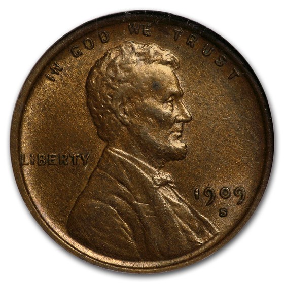 Buy 1909-S VDB Lincoln Cent MS-61 NGC (Brown) | APMEX