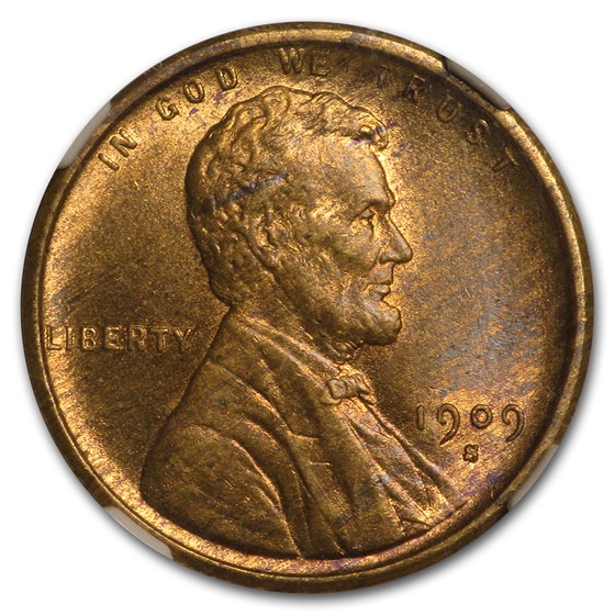 Buy 1909-S VDB Lincoln Cent MS-62 NGC (Red/Brown) | APMEX