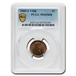 1909-S VDB Lincoln Cent MS-65 PCGS (Red/Brown)