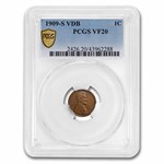 1909-S VDB Lincoln Cent VF-20 PCGS