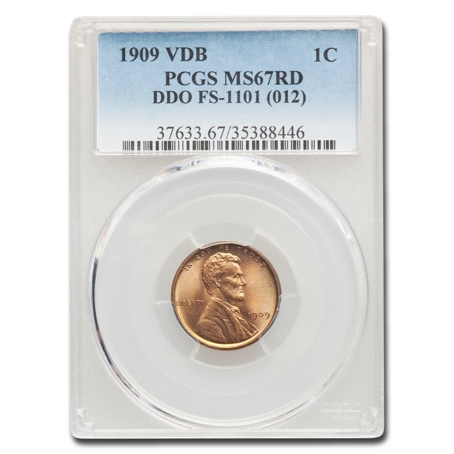 Buy 1909 VDB Lincoln Cent MS-67 PCGS (Red, DDO, FS-1101) | APMEX