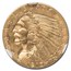 1910 $2.50 Indian Gold Quarter Eagle MS-63 NGC