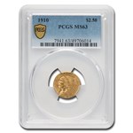 1910 $2.50 Indian Gold Quarter Eagle MS-63 PCGS