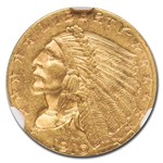 1910 $2.50 Indian Gold Quarter Eagle MS-64 NGC