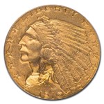 1910 $2.50 Indian Gold Quarter Eagle MS-64 PCGS