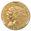 1910 $2.50 Indian Gold Quarter Eagle PF-66 NGC (Green Label)