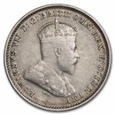 1910 Australia Silver Threepence Edward VII AU