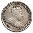 1910 Australia Silver Threepence Edward VII VF