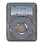 1910 Barber Dime PR-64 PCGS