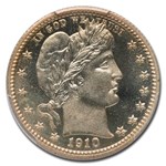 1910 Barber Quarter PR-68 PCGS