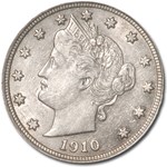 1910 Liberty Head V Nickel AU