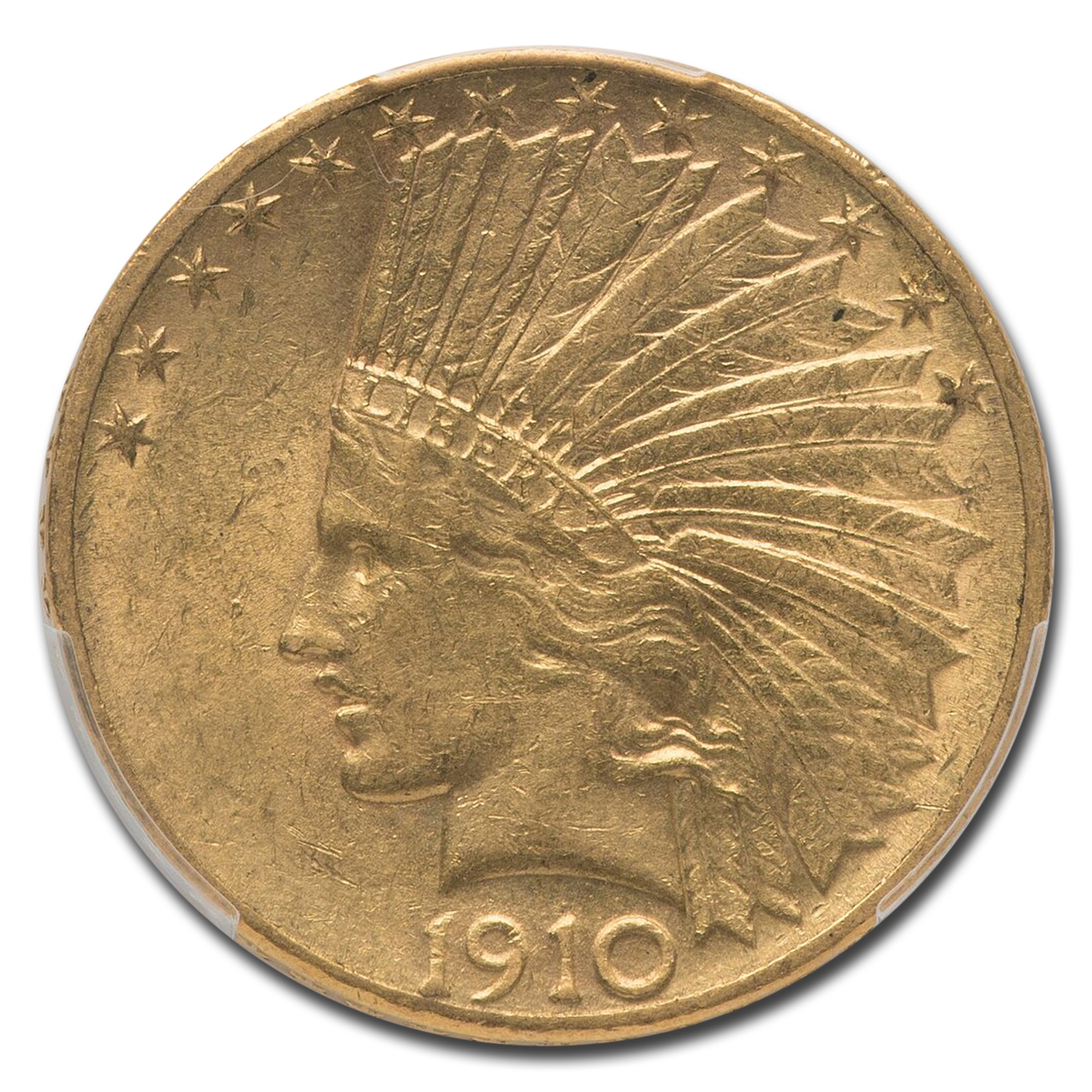 Buy 1910-S $10 Indian Gold Eagle AU-58 PCGS | APMEX