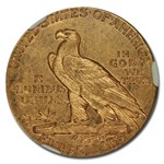 1910-S $5 Indian Gold Half Eagle AU-58 NGC