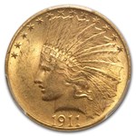 1911 $10 Indian Gold Eagle MS-64 PCGS CAC