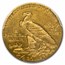 1911 $2.50 Indian Gold Quarter Eagle MS-61 PCGS