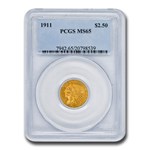 1911 $2.50 Indian Gold Quarter Eagle MS-65 PCGS