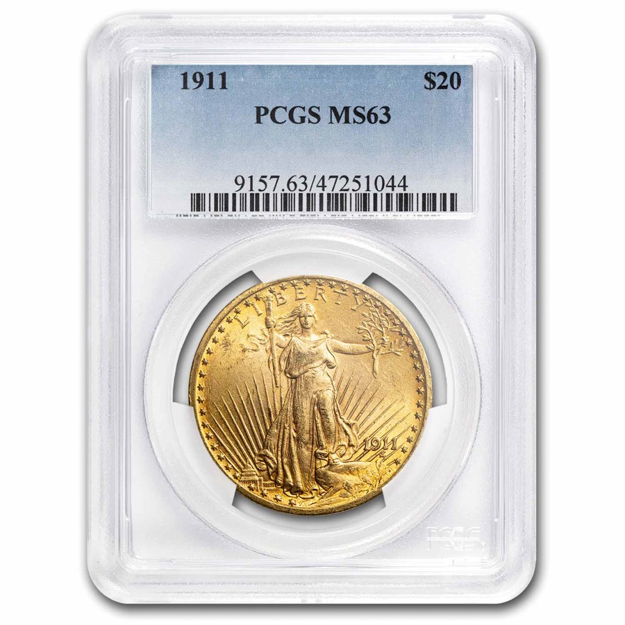 Buy 1911 $20 St Gaudens Gold Double Eagle MS-63 PCGS | APMEX