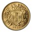 1911-B Swiss Gold 20 Francs Helvetia BU