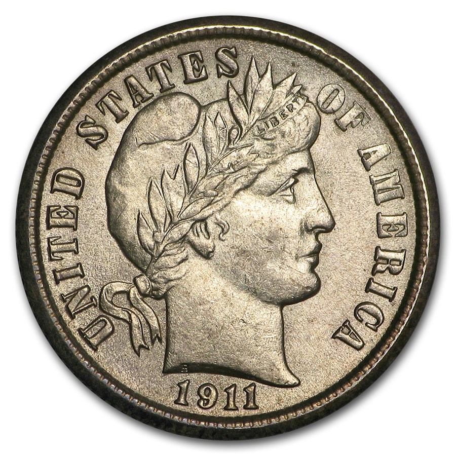 Buy 1911 Barber Dime BU | APMEX