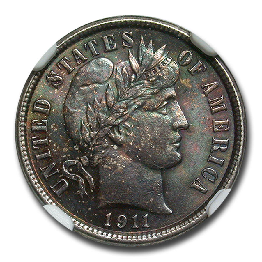 Buy 1911 Barber Dime MS-63 NGC CAC | APMEX