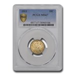 1911 Barber Dime MS-67 PCGS