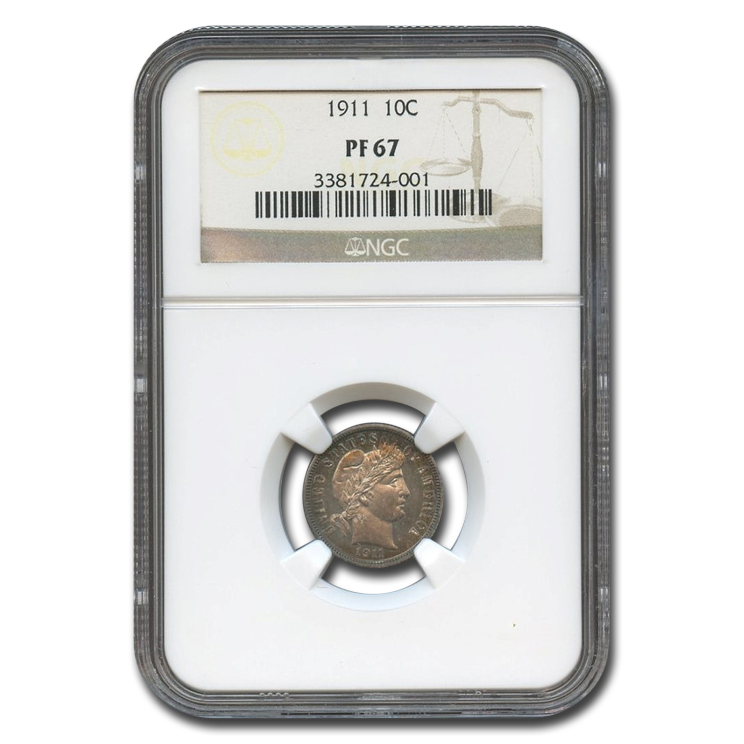 Buy 1911 Barber Dime PF-67 NGC | APMEX