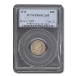 1911 Barber Dime PR-65 Cameo PCGS