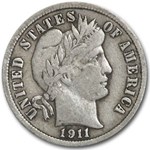 1911 Barber Dime VF