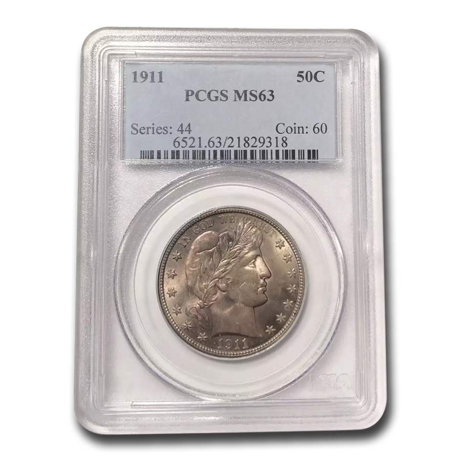 Buy 1911 Barber Half Dollar MS-63 PCGS | APMEX