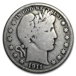 1911 Barber Half Dollar VG